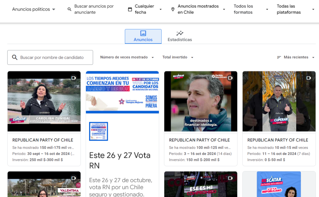 Transparencia del gasto electoral en plataformas digitales: Lo que queda por avanzar